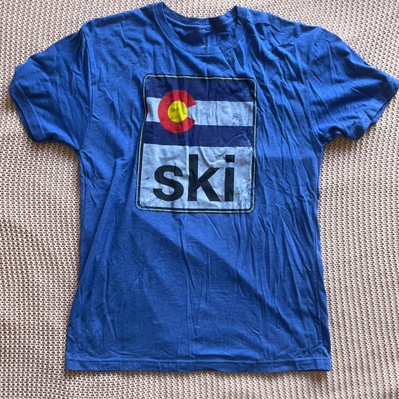 Run Colorado Blue TShirt - Picture 1 of 4